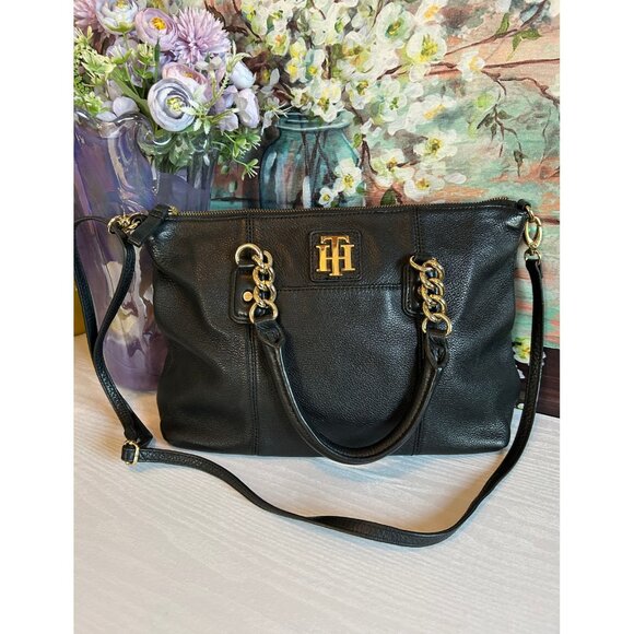 Black Leather Handbag - Picture 3 of 7